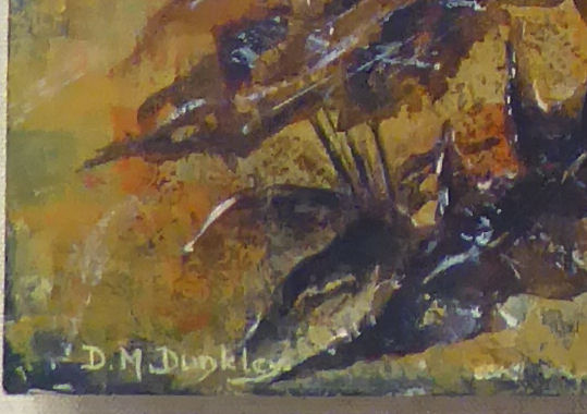 DM Dunkley - a study of meadow flowers oil on board bears a signature 24'' x 17. - Image 2 of 2