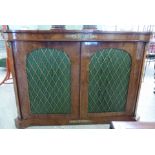 A modern reproduction of a 19thC Continental mahogany side cabinet,