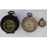 A Great War period Army & Navy Stores black enamelled and brass cased 'The Junior Reflector