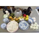 Decorative and domestic ceramics: to include modern Chinese tableware,