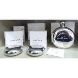 British Airways Concorde related ephemera: to include a pewter hip flask boxed OS1