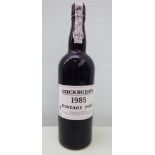 A bottle of Cockburn's 1985 Vintage Port