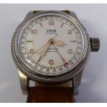 An Oris (7543) stainless steel cased wristwatch,