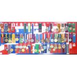 Approximately forty-five police and other enforcement associated medals, many on ribbons,