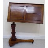 A late Victorian Carters Patent mahogany reading table,
