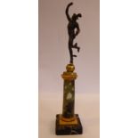 A late 19thC Grand Tour cast bronze statue, Mercury,