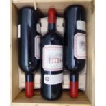 Wine - a case of six bottles of Chateau De Pitray 2001 Cotes De Castillon