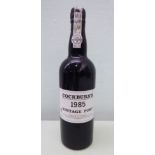 A bottle of Cockburn's 1985 Vintage Port