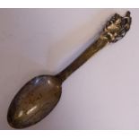 A Danish silver fruit spoon,
