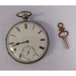 A silver cased open face pocket watch, the movement inscribed George Oram & Sons,