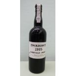 A bottle of Cockburn's 1985 Vintage Port