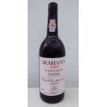 A bottle of Graham's 1983 Vintage Port