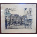 Rowley Smart - 'Place du Tertre' Limited Edition 93/100 monochrome print bears a pencil signature