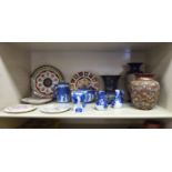 Decorative ceramics: to include a Doulton Lambeth baluster shaped vase,