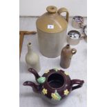 A mixed lot: to include a late 19thC stoneware,