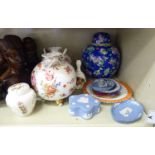 Ceramics: to include a pair of early 20thC Continental china spherical vases,