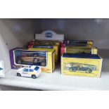 A collection of ten Matchbox diecast model vehicles (nine boxed) OS3