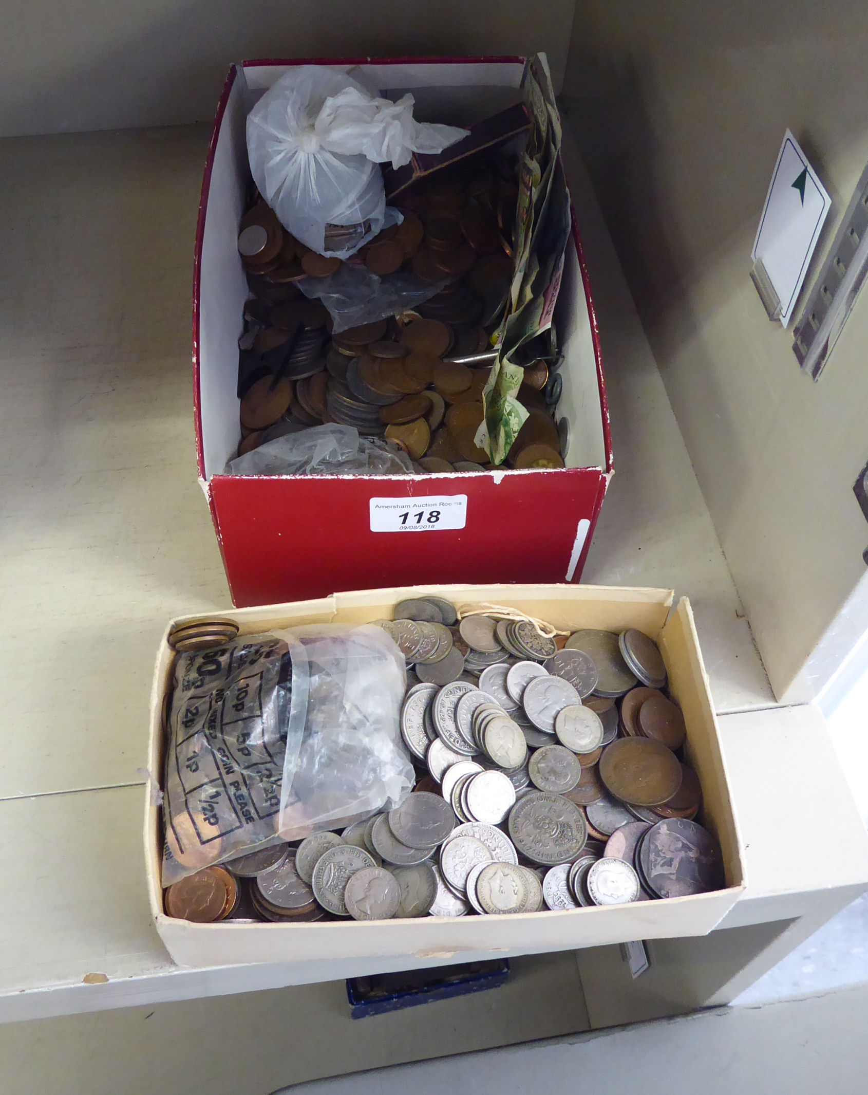 Uncollated coins: to include Victorian copper pennies OS10