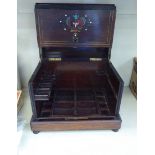 A late 19thC rosewood, boulle worked and string inlaid,