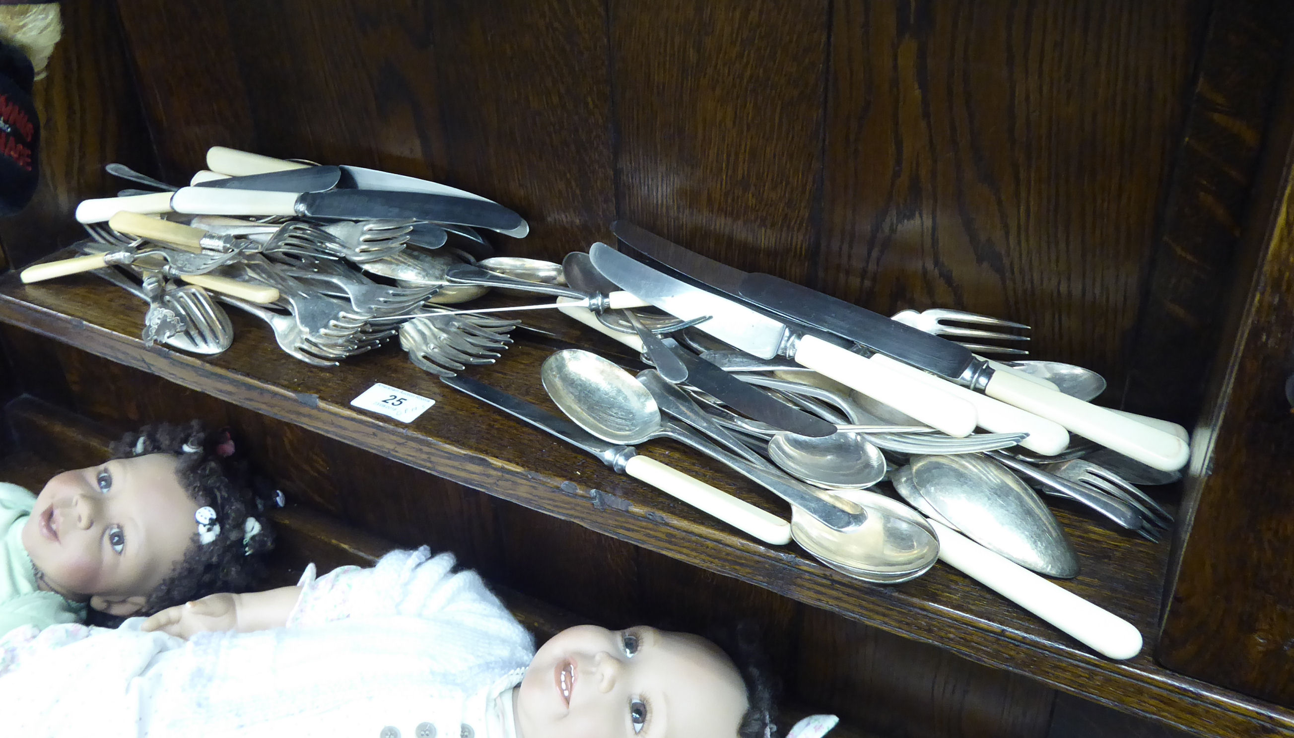 EPNS and stainless steel cutlery and flatware: to include Old English pattern RSM