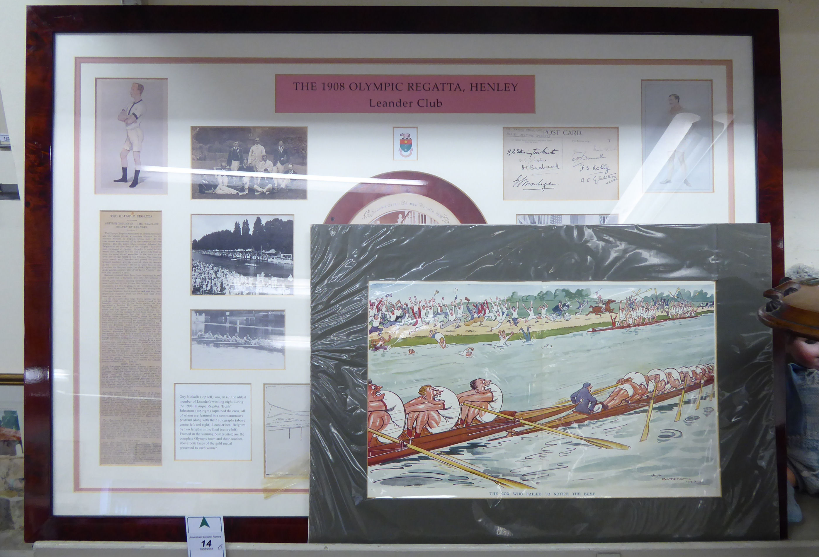 A Limited Edition collage 45/1000, featuring the 1908 Olympic Regatta,