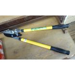 A pair of as new Green Blade telescopic lopping shears RAB