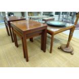A 'vintage' design rosewood Long John coffee table,