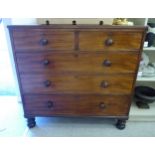 An early 19thC mahogany dressing chest,