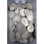 Uncollated pre 1947 British silver coins: to include half-crowns CS
