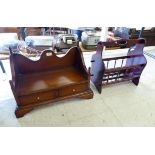 A modern mahogany Canterbury,