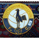 A cast iron sign 'Tottenham Hotspur FC' 10''dia LSB