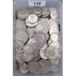 Uncollated pre 1947 British silver coins: to include florins CS