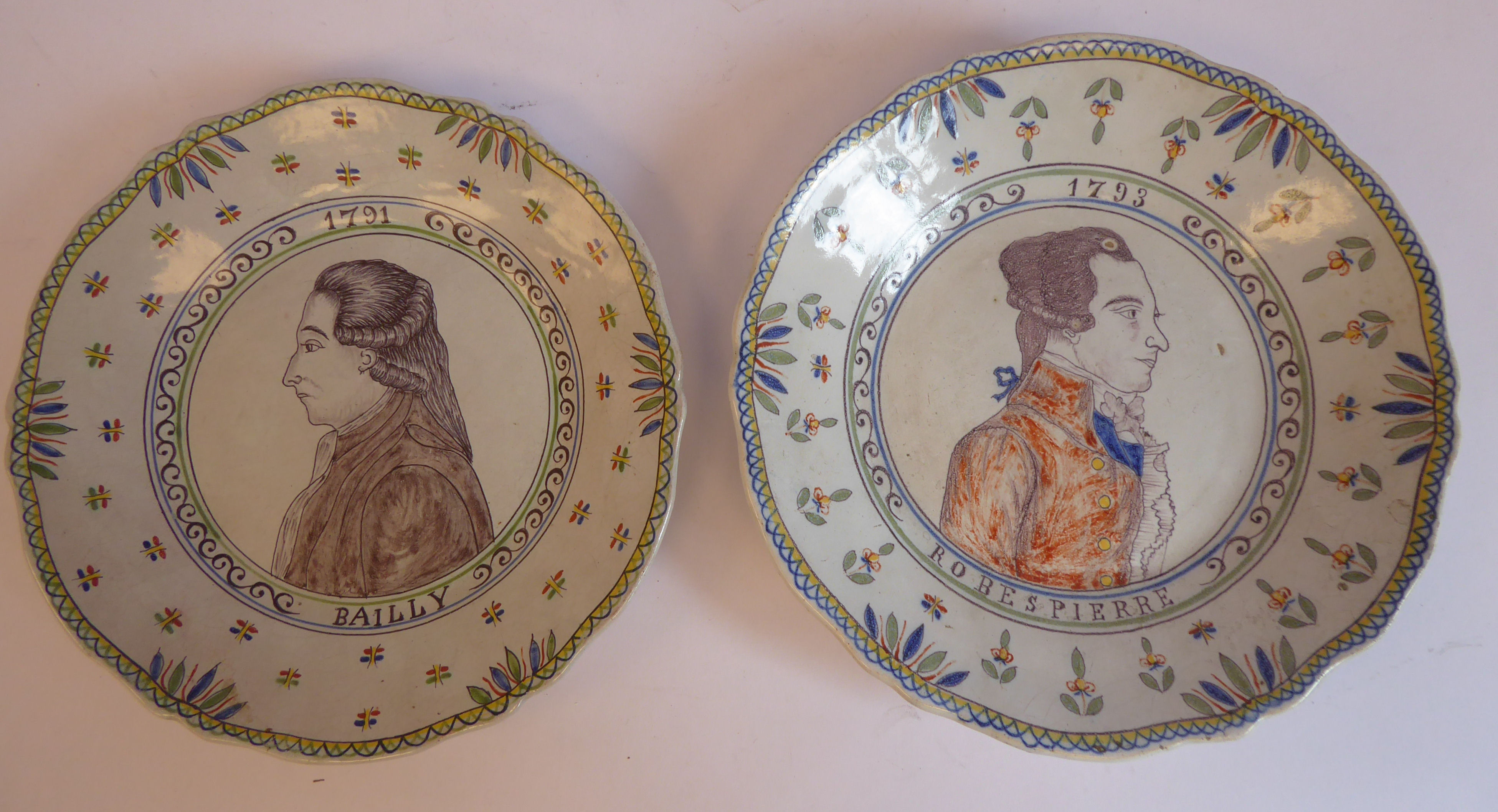 A set of four early 20thC French faience dishes, - Image 5 of 7