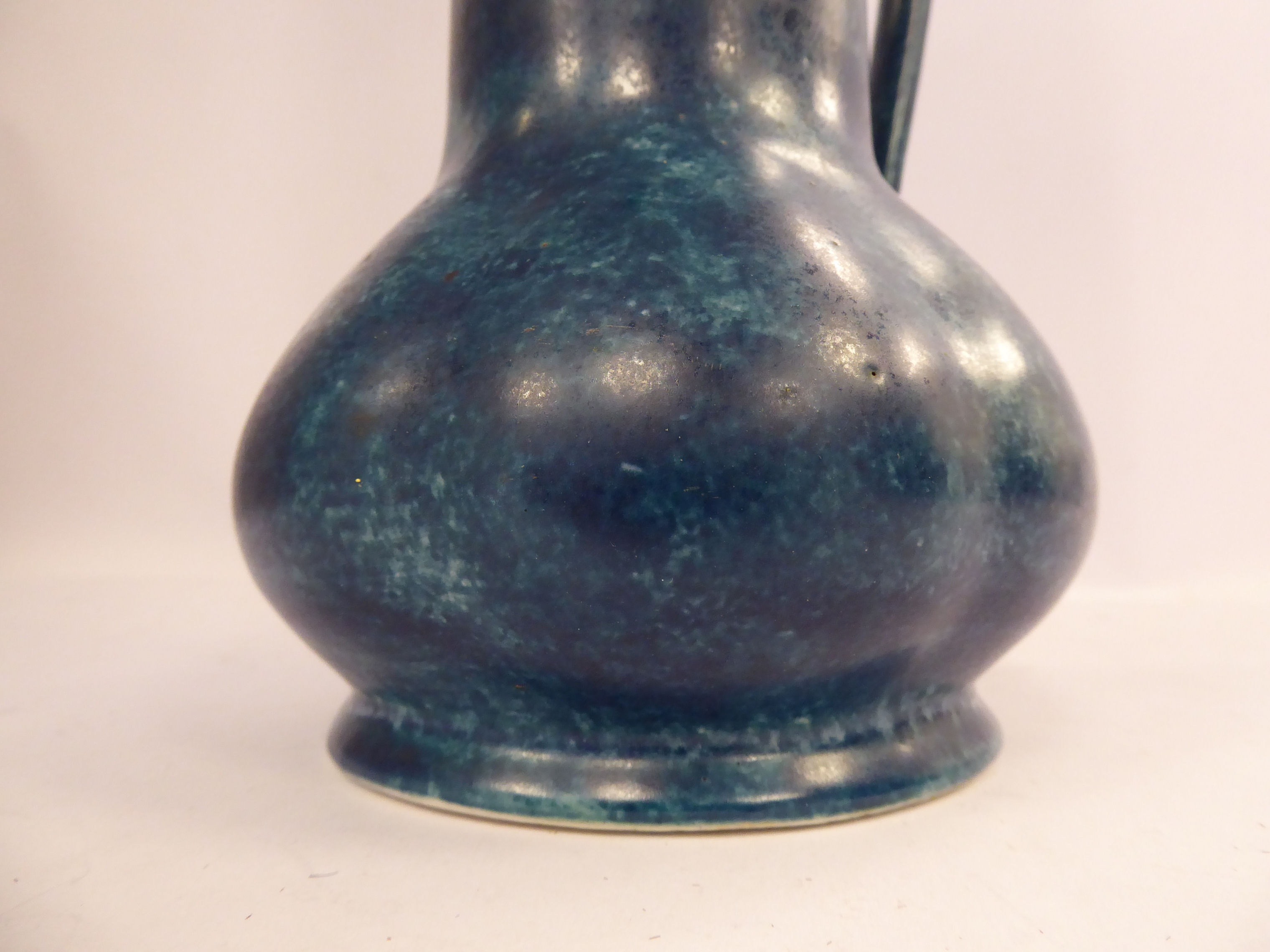 A George Cartilidge, Hancock & Sons, Morris Ware pottery jug of segment moulded, squat, - Image 4 of 5