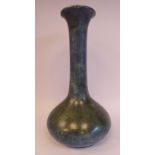A George Cartilidge, Hancock & Sons, Morris Ware pottery squat, bulbous bottle vase with a long,