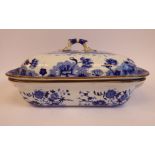 An early 19thC Spode New Stone twin handled serving dish of rectangular form with a handle on the