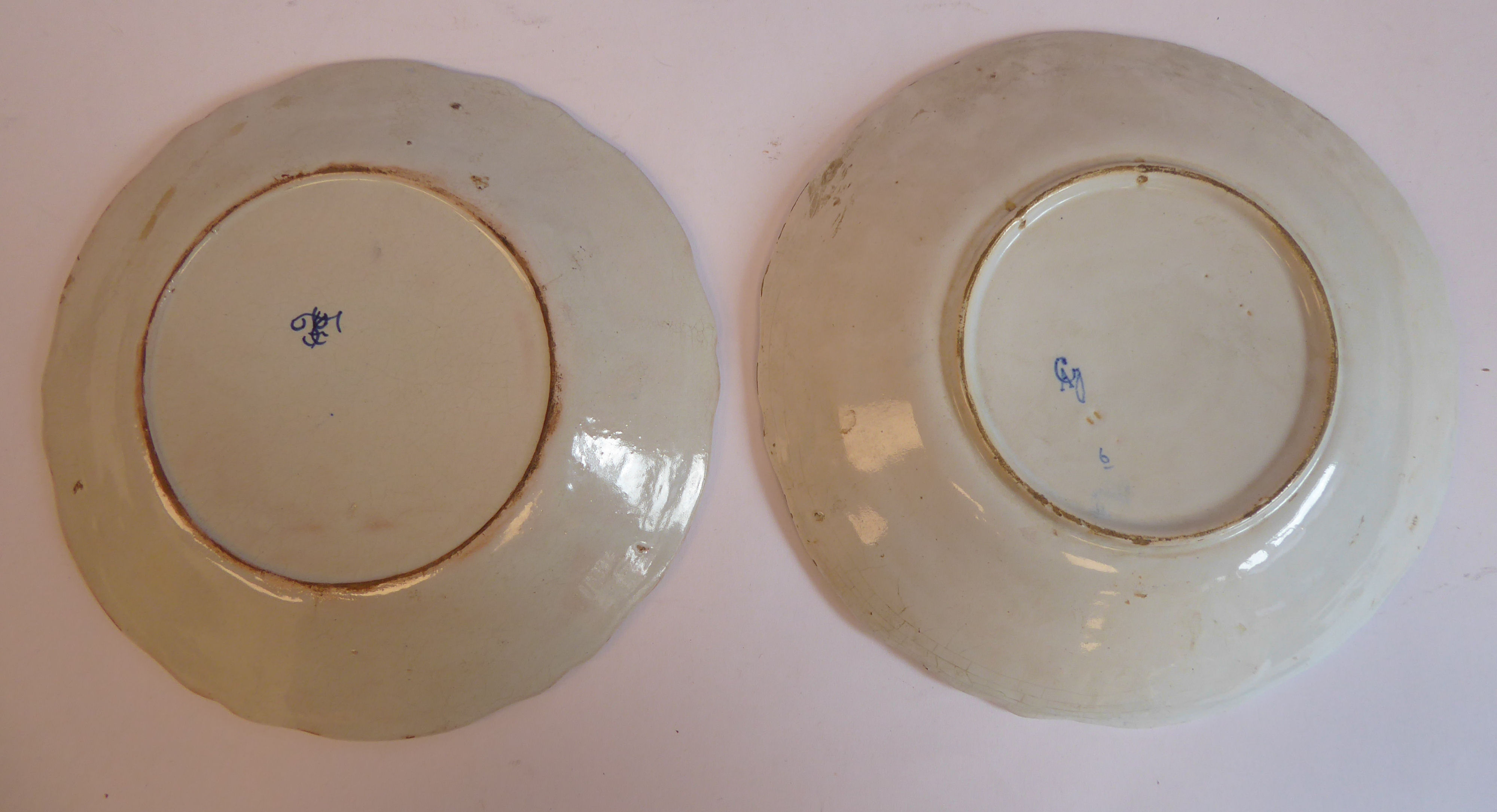 A set of four early 20thC French faience dishes, - Image 7 of 7