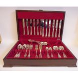 A canteen of Cooper Bros & Sons silver Dubarry pattern flatware,