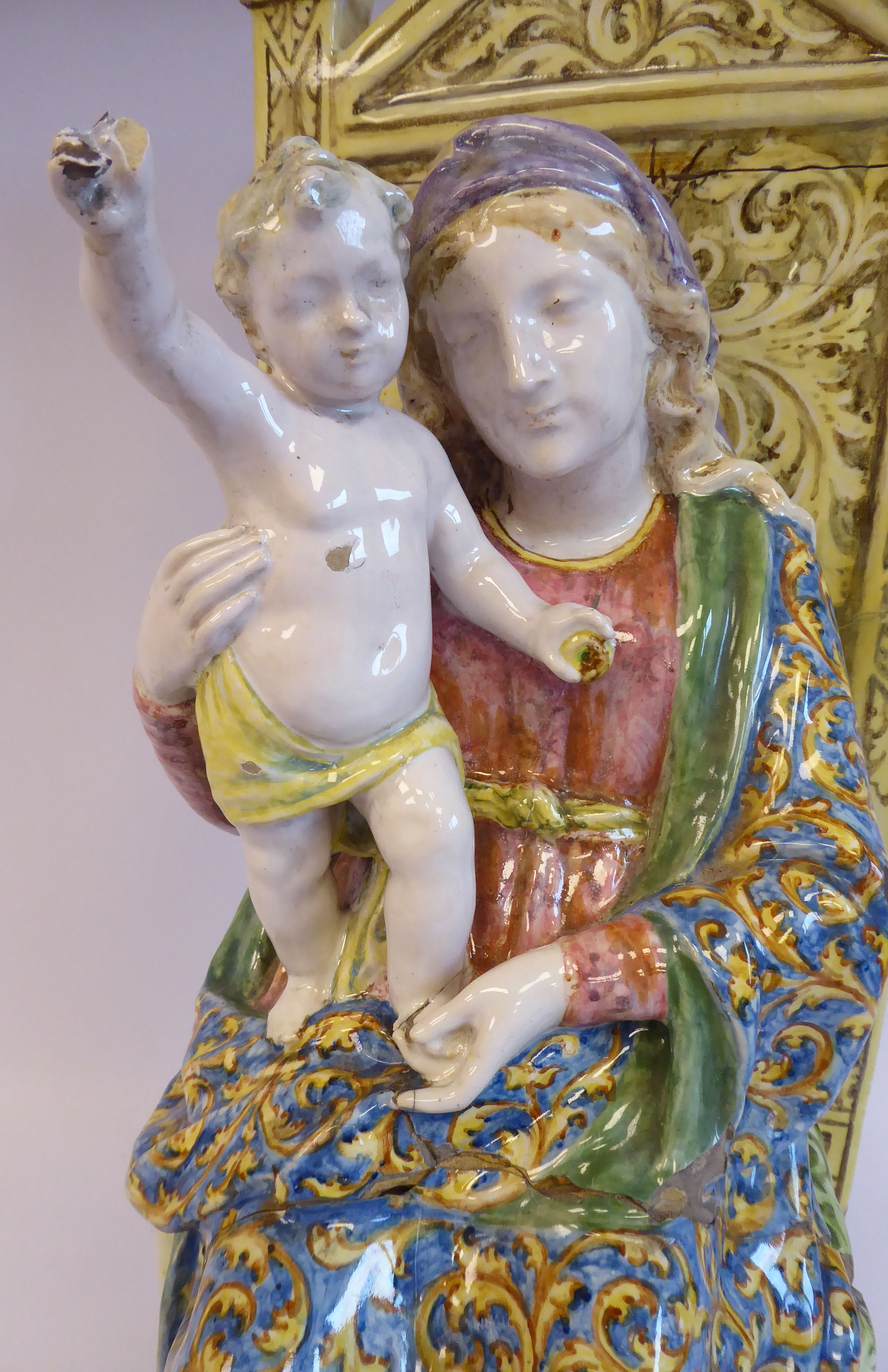 An Angelo Minghetti majolica figure, - Image 9 of 10