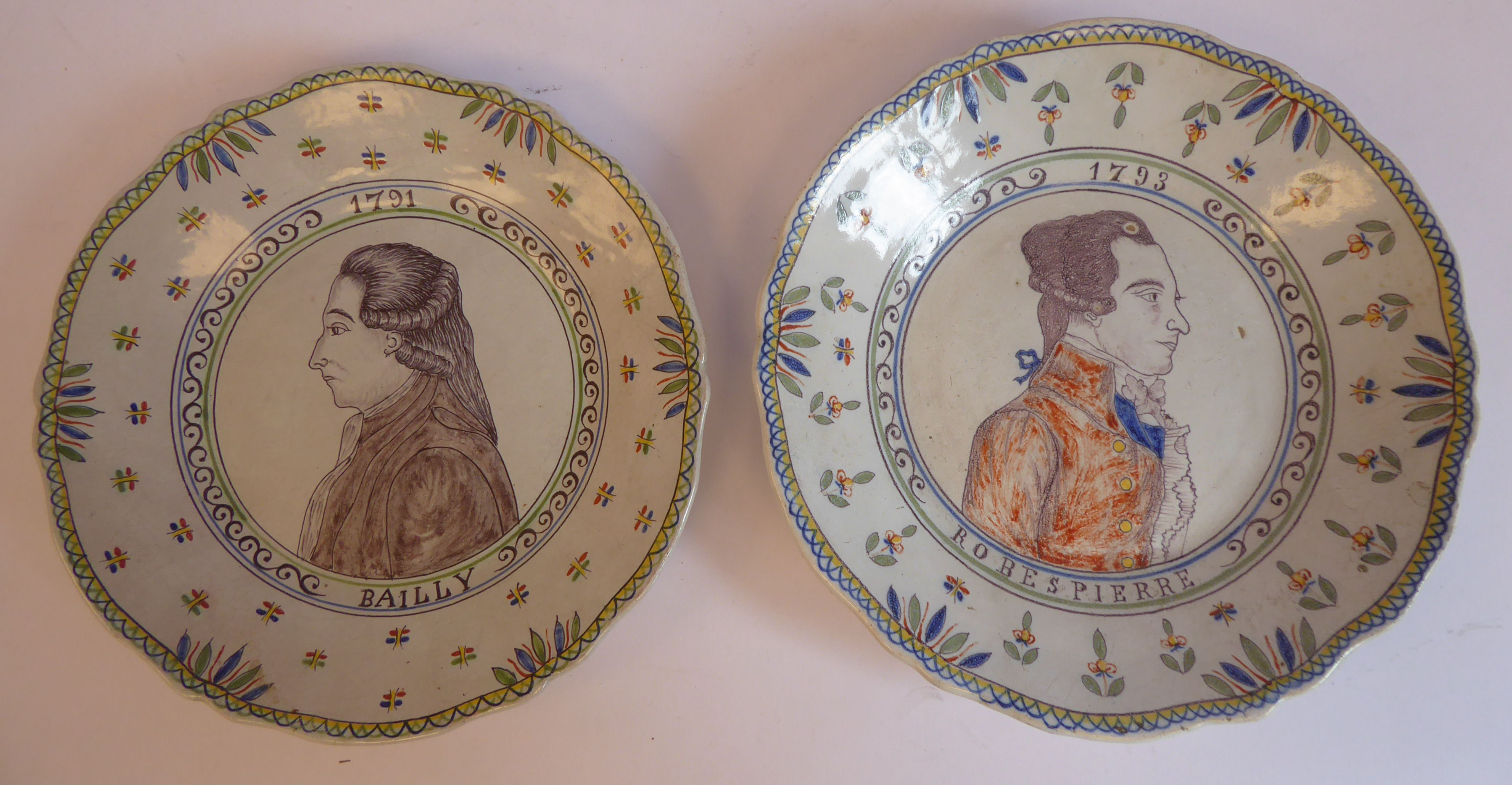 A set of four early 20thC French faience dishes, - Image 6 of 7