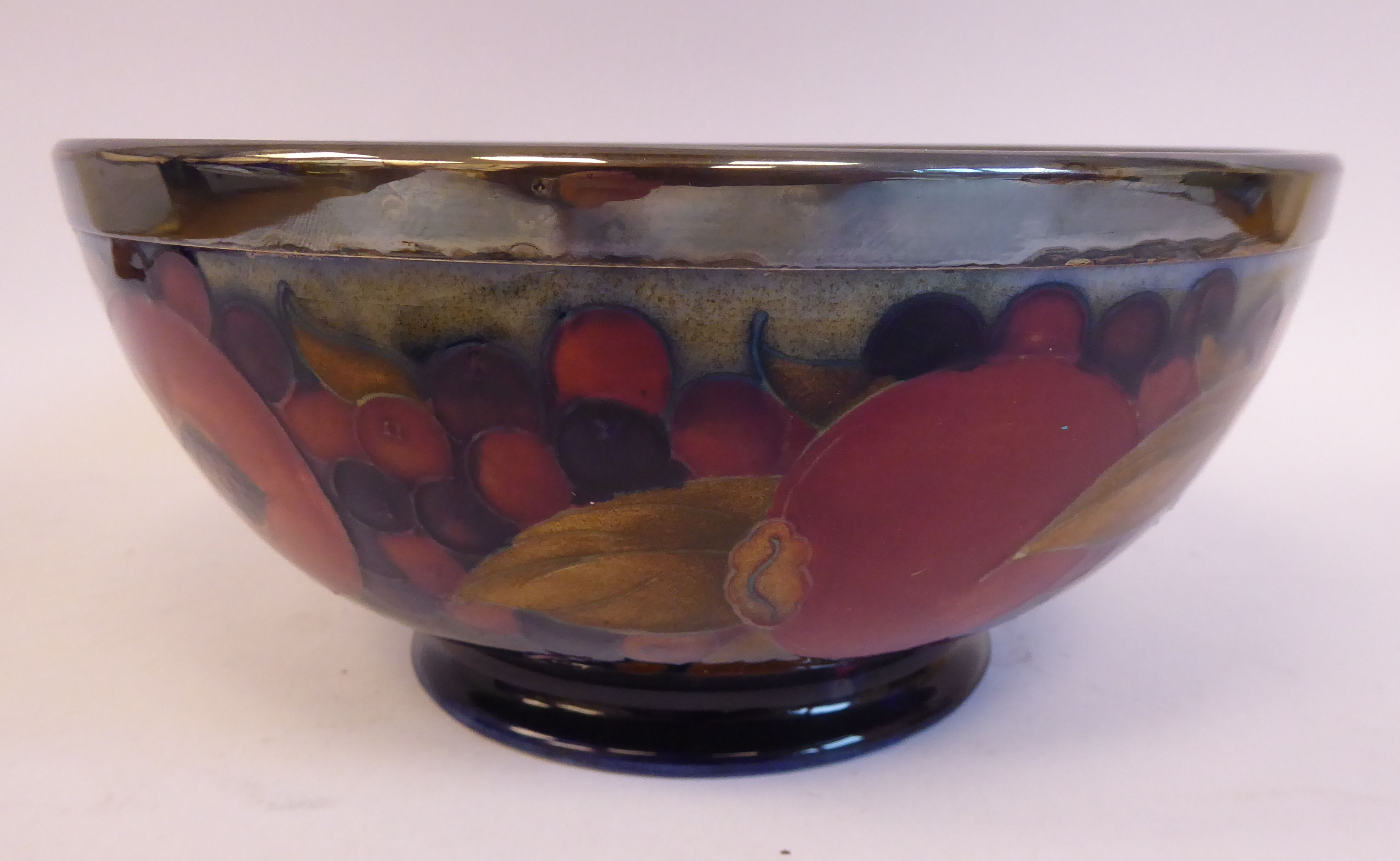 A Moorcroft pottery footed fruit bowl, decorated in a version of the Pomegranate design, - Image 2 of 7