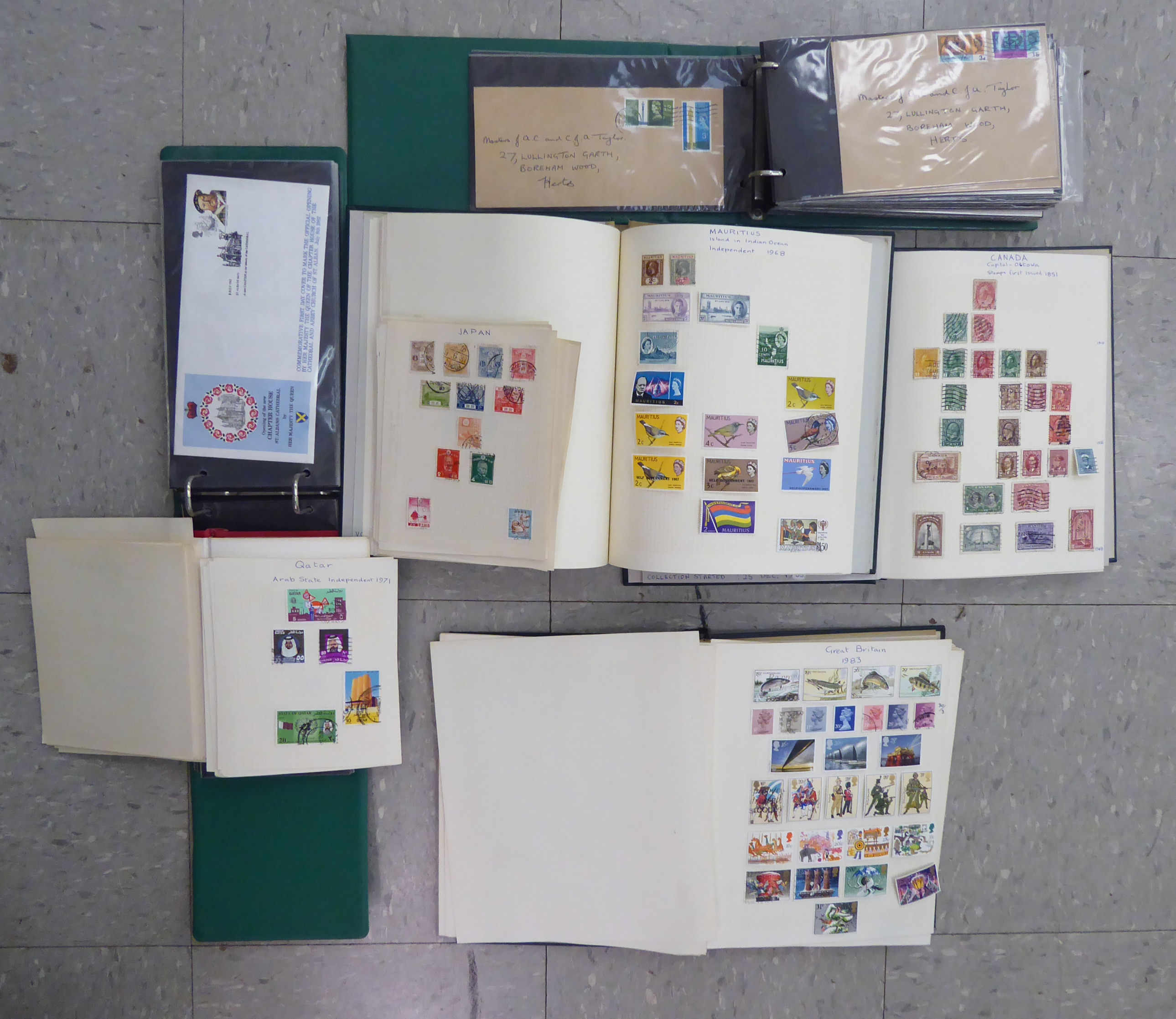 Uncollated postage stamps: to include First Day covers and mounted used OS8