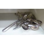 Various silver plated and stainless steel flatware: to include a fish slice OS3