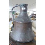 An 'antique' Middle Eastern copper pouring vessel 18''h BSR