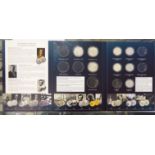 An incomplete collection of Belgian Mint silver proof coins: to include a half dollar 1965-1970,