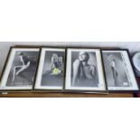 A set of four modern amateur photographic, prints,