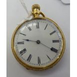 An 18ct gold cased pocket watch,