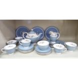 Ceramics: to include Wedgwood powder blue jasperware plate,