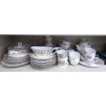 A Royal Worcester china Roanoke pattern tea set;