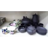 Ceramics: to include a Wedgwood black basalt tea/coffee set OS6